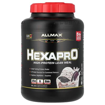 ALLMAX, Hexapro™, High-Protein Lean Meal, Cookies & Cream, 5 lbs (2.27 kg)