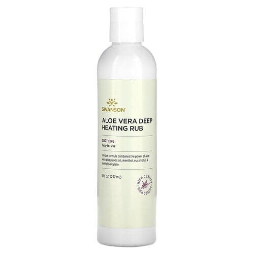Swanson Vitamins, Aloe Vera Deep Heating Rub, 8 fl oz (237 ml)